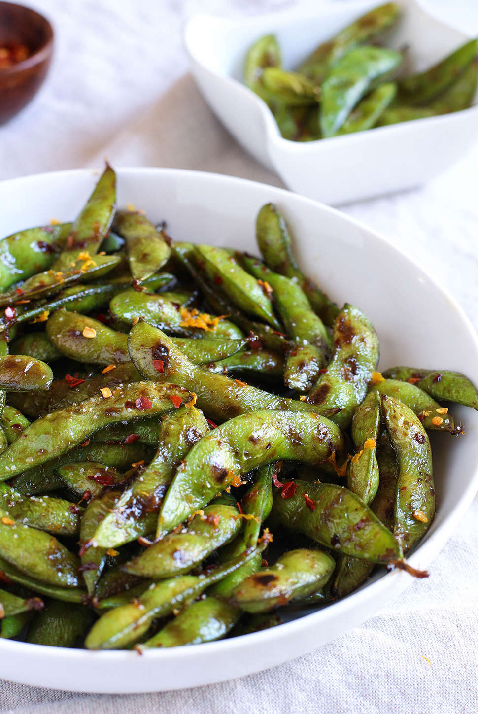 Spicy edamame